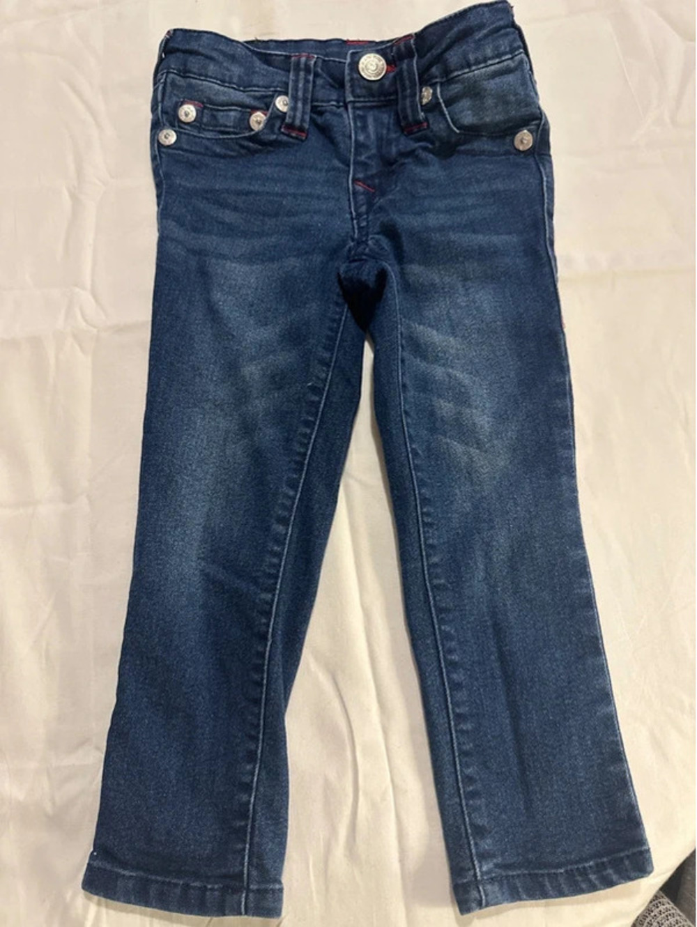 True Religion Dark Blue Denim Jeans Kids 3T Stylish Casual